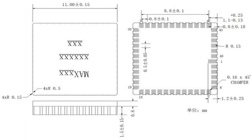 Quartz Flexure Accelerometer Dimensions