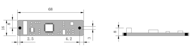 inclination sensors Dimensions