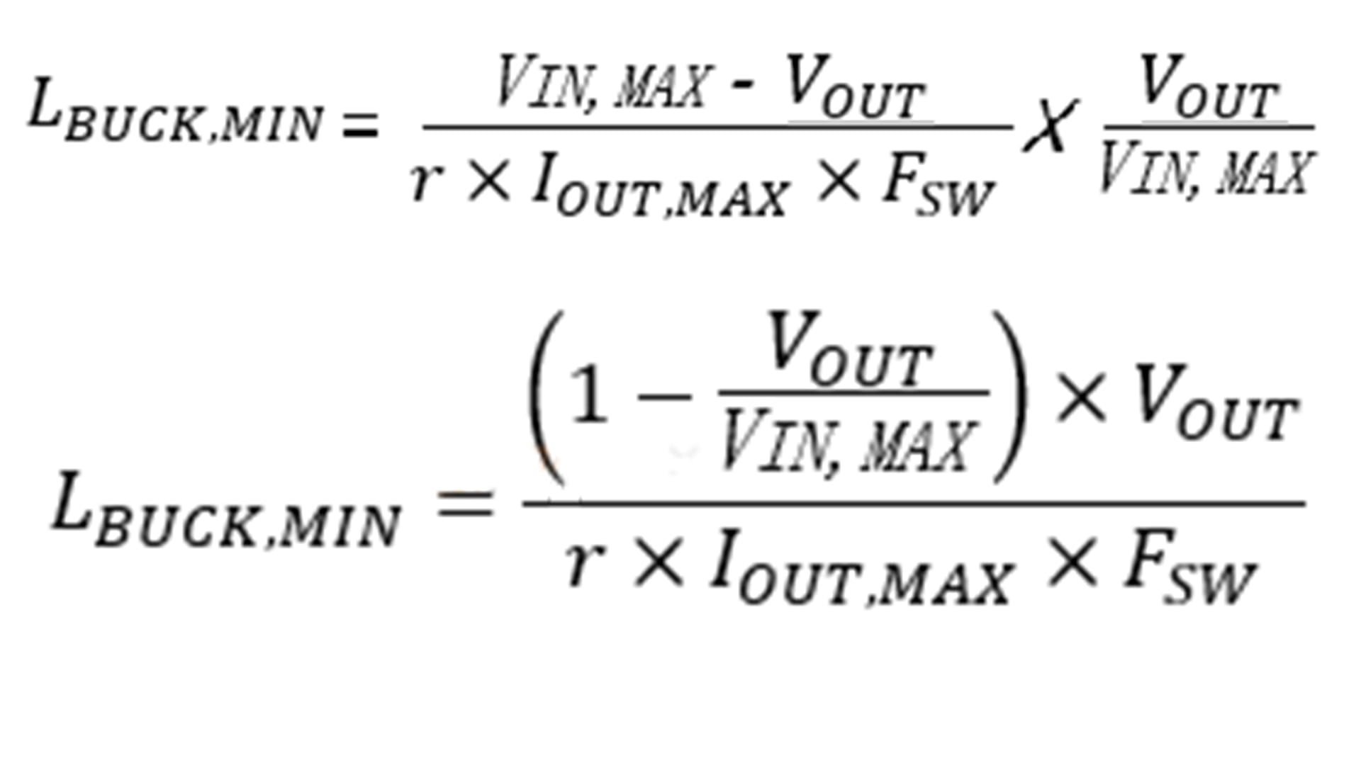 Basis for selecting the power inductor value of BUCK power supply