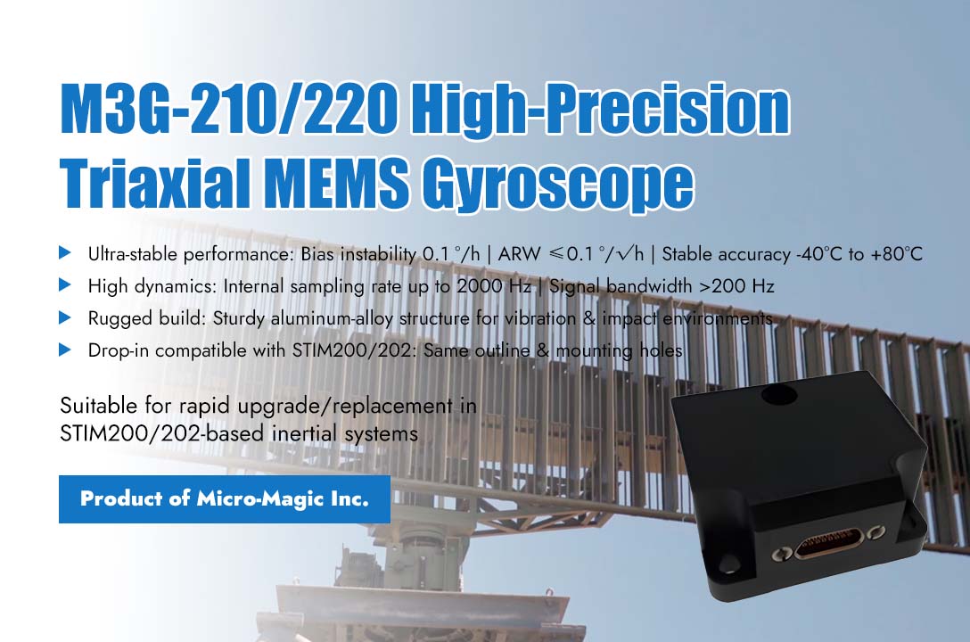 Micro-Magic Launches M3G-2XX Series High-Performance MEMS Gyroscope Sensors Compatible with Leading International Products