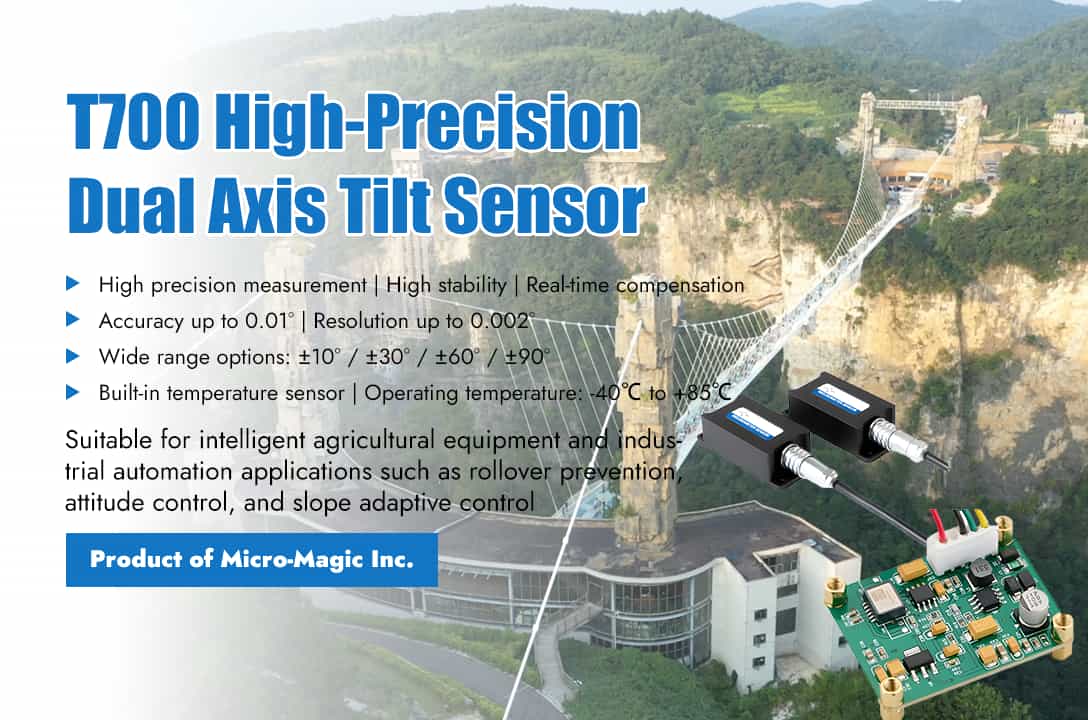 Micro-Magic T700 Series High-Precision Tilt Sensors Propel Agricultural Automation into the Age of Intelligence