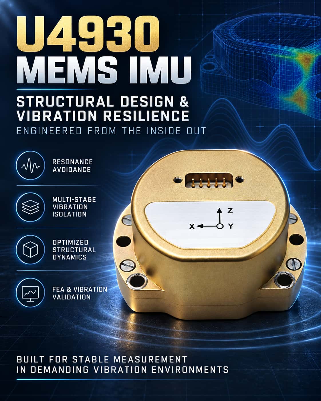 Projeto estrutural e análise de resistência à vibração de uma IMU MEMS